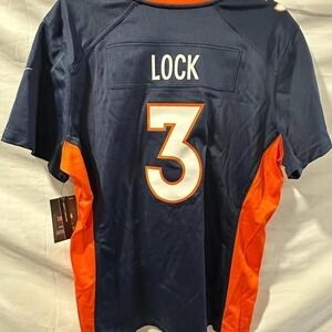 Navy Nike NFL Denver Broncos Jersey Women's 2XL #3 LOCK